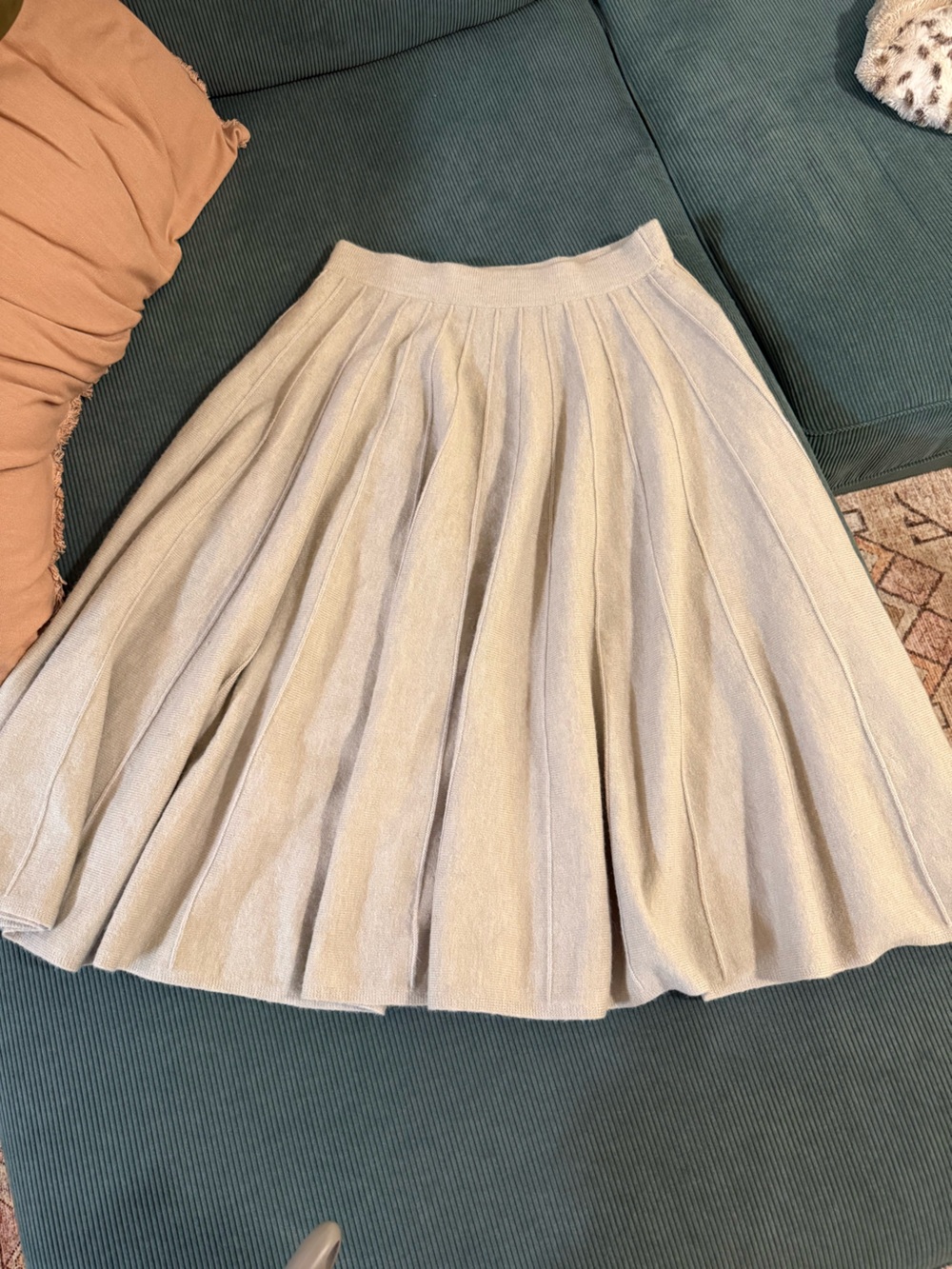 Maeve Pleaded Sweater Skirt